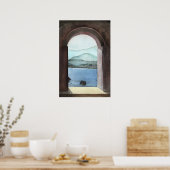 Fenster auf Kreta Poster (Küche)