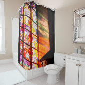 Fenster aus festem Glas Duschvorhang (Beispiel)