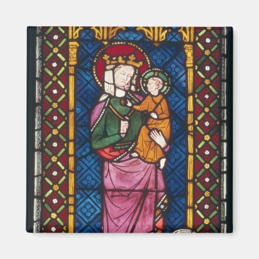 Fenster aus festem Glas Magnet (Vorne)