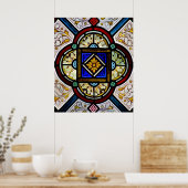 Fenster aus festem Glas Poster (Küche)