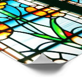 Fenster aus festem Glas Poster (Ecke)