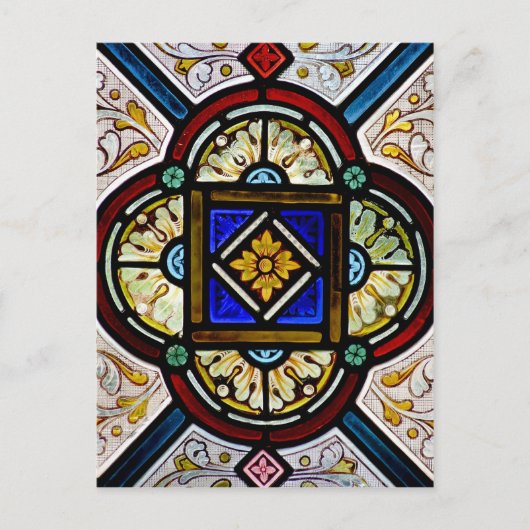 Fenster aus festem Glas Postkarte (Vorderseite)