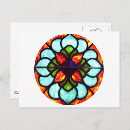 Fenster aus festem Glas Postkarte (Vorne/Hinten)