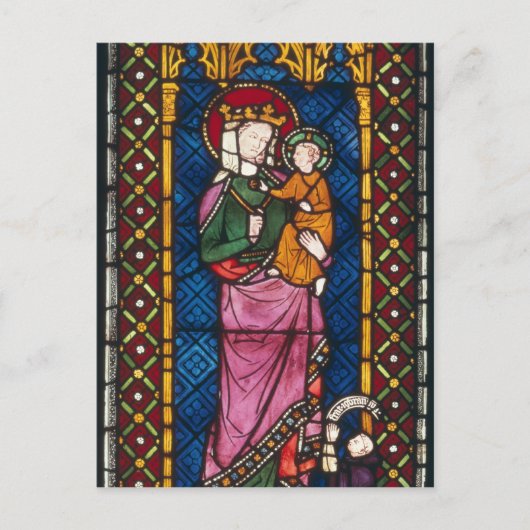 Fenster aus festem Glas Postkarte (Vorderseite)