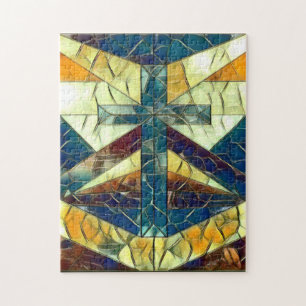 Fenster aus festem Glas Puzzle
