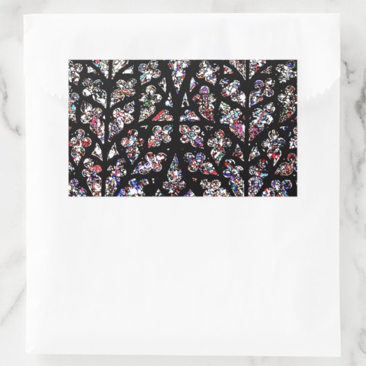 Fenster aus festem Glas Rechteckiger Aufkleber (Tasche)