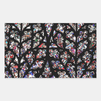 Fenster aus festem Glas Rechteckiger Aufkleber