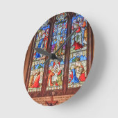 Fenster aus festem Glas Runde Wanduhr (Winkel)