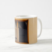 FENSTER AUS GERAHMTEM HOLZ KAFFEETASSE (VorderseiteRechts)