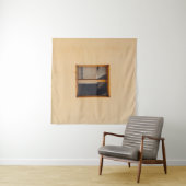 FENSTER AUS GERAHMTEM HOLZ WANDTEPPICH (Beispiel (Horizontal))