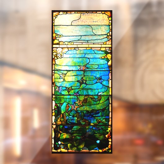 Fenster aus gestanztem Glas sieht aus Seestern Fensteraufkleber (Blatt 2)