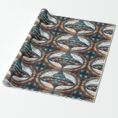 FENSTER AUS GLAS GESCHENKPAPIER (Ungerollt)