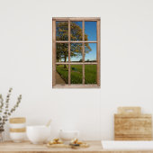 Fenster "Autumn Park View" (Park anzeigen) Poster (Küche)