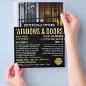 Fenster & Bars, Fenster & Türen Fitter Company Flyer (Hand)