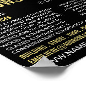 Fenster & Bars, Fenster & Türen Fitter Company Poster (Ecke)