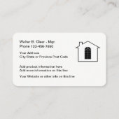 Fenster-Behandlungs-Dienstleistungen Visitenkarte (Rückseite)