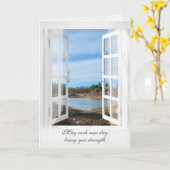 Fenster "Beileid Lake View" Karte (Gelbe Blume)