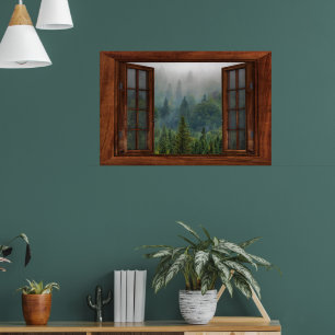 Fenster "Benutzerdefiniertes Fake-Imitat" Poster