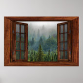 Fenster "Benutzerdefiniertes Fake-Imitat" Poster (Vorne)