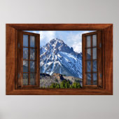 Fenster "Benutzerdefiniertes Fake-Imitat" Poster (Vorne)