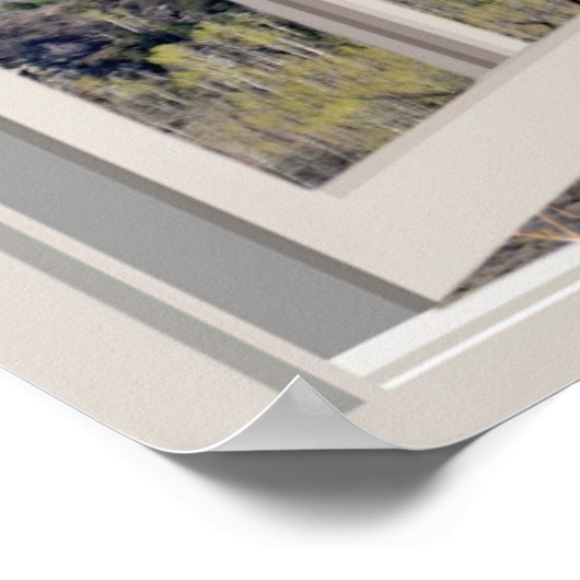 Fenster "Benutzerdefiniertes Fake-Imitat" Poster (Ecke)