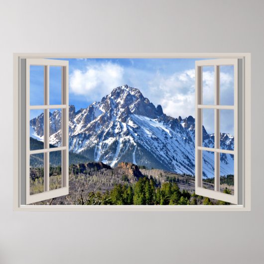 Fenster "Benutzerdefiniertes Fake-Imitat" Poster (Vorne)