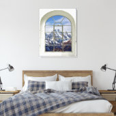 Fenster "Berge" Leinwanddruck (Insitu (Schlafzimmer))