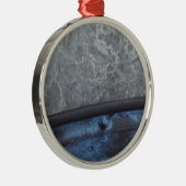 Fenster "Blauer Lkw" Silbernes Ornament (Rechts)