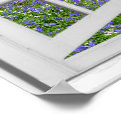 Fenster "Bluebells and Trees View Imitats" Poster (Ecke)