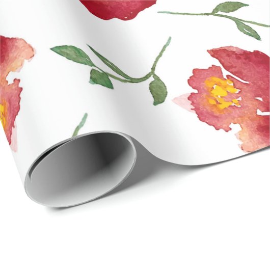 Fenster-Blume Geschenkpapier (Rolleneckpunkt)