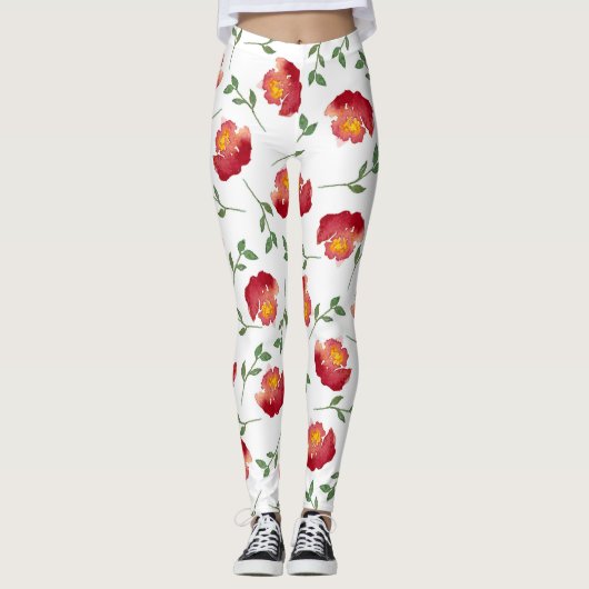 Fenster-Blume Leggings (Vorderseite)