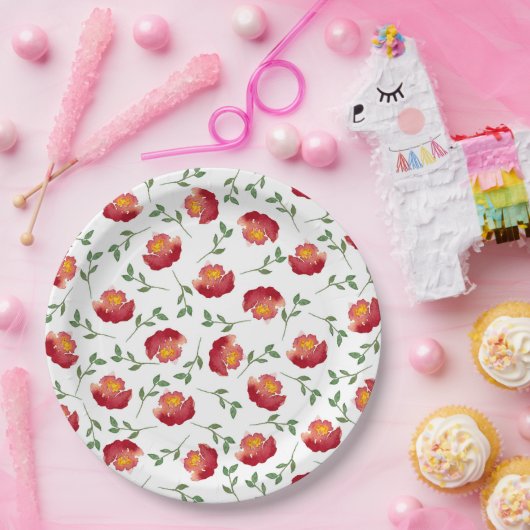 Fenster-Blume Pappteller (Party)