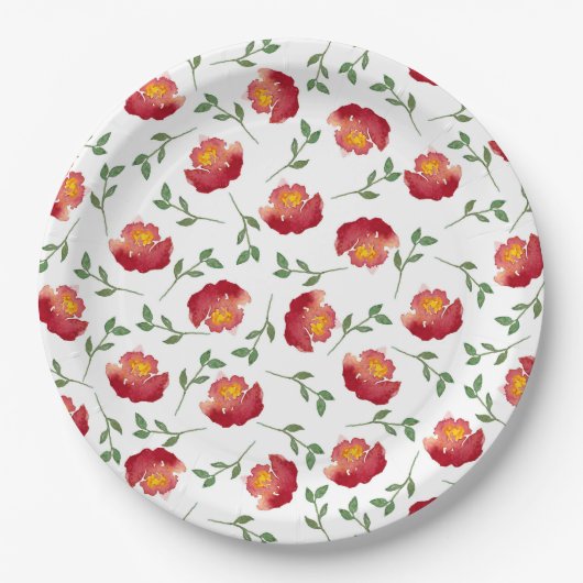 Fenster-Blume Pappteller (Vorderseite)