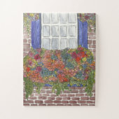 Fenster-Blume Puzzle (Vertikal)