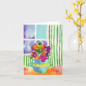 Fenster-Blumen durch Jessie Abrams, Alter 11 Karte (Gelbe Blume)