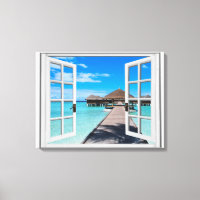 Fenster "Boardwalk Ocean View Imitate"