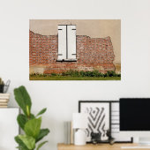 Fenster - Burlington, NJ - entpackt Poster (Heimbüro)