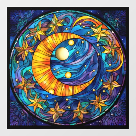 Fenster "Celestial Bodies" Fensteraufkleber (Blatt)