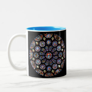 Fenster "Chartres-Rose" Zweifarbige Tasse