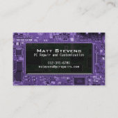 Fenster "Computerreparatur der Geschäftskartenscha Visitenkarte (Vorderseite)