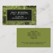 Fenster "Computerreparatur der Geschäftskartenscha Visitenkarte (Vorne/Hinten)