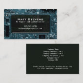 Fenster "Computerreparatur der Geschäftskartenscha Visitenkarte (Vorne/Hinten)