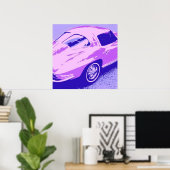 Fenster "Corvette" Poster (Heimbüro)