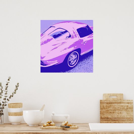 Fenster "Corvette" Poster (Küche)