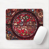 Fenster, das einen Weinhändler darstellt Mousepad (Mit Mouse)