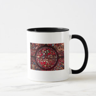 Fenster, das einen Weinhändler darstellt Tasse