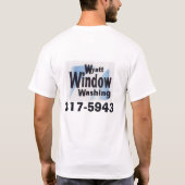 Fenster, das Loge wäscht T-Shirt (Rückseite)