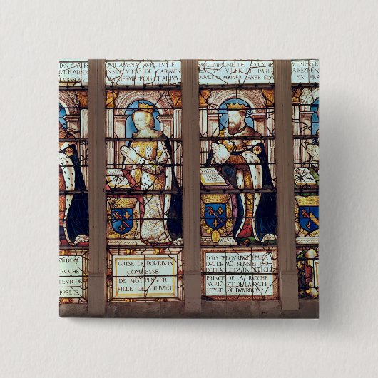 Fenster, das Louis de Bourbon darstellt Button (Vorderseite)