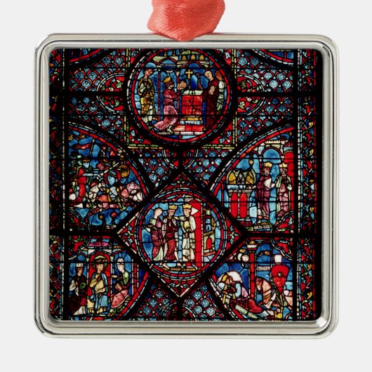 Fenster, das Szenen darstellt Ornament Aus Metall (Vorne)