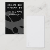 Fenster, das Visitenkarten abtönt Visitenkarte (Vorne/Hinten)